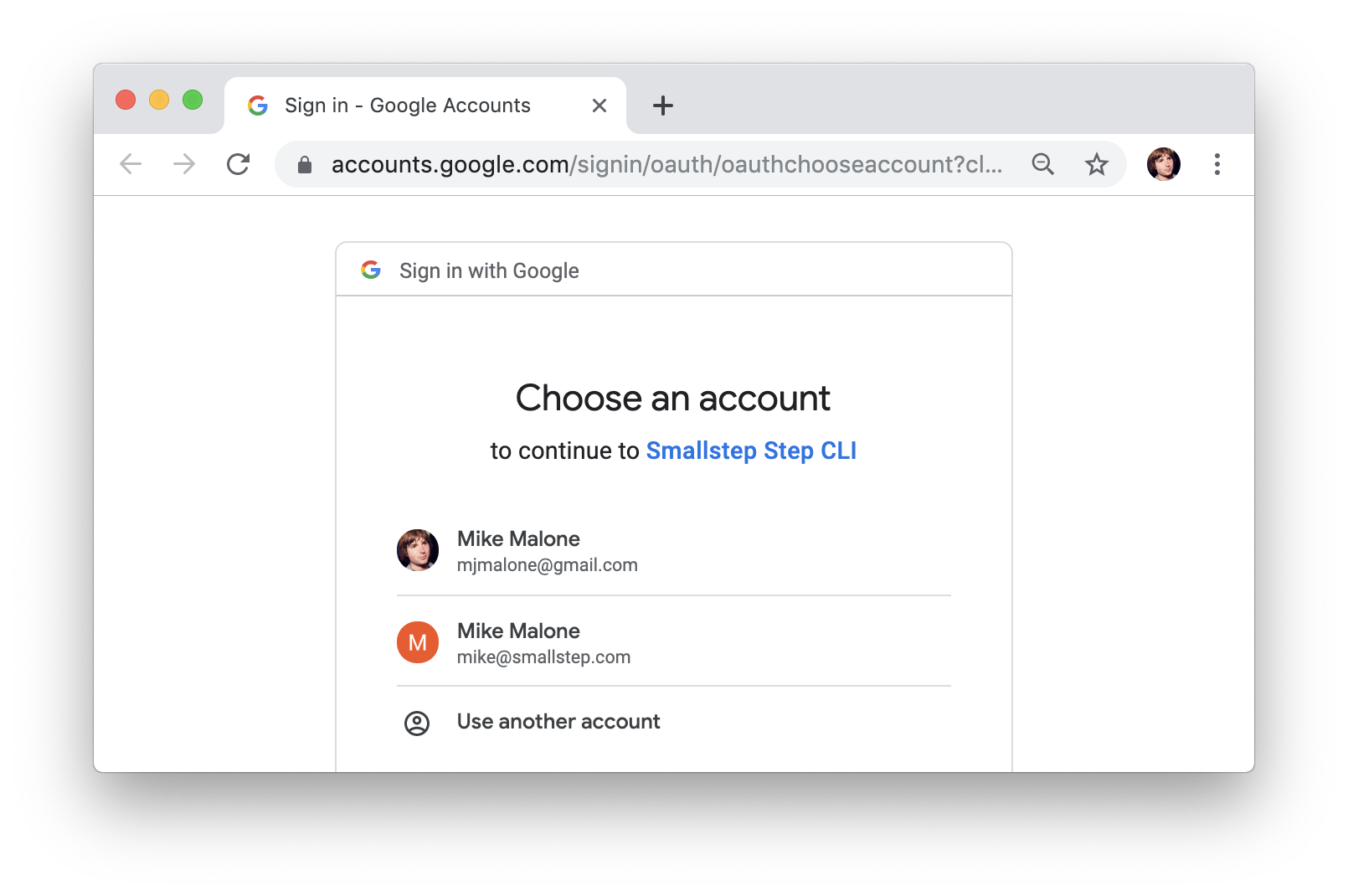 User authenticates in browser via SSO